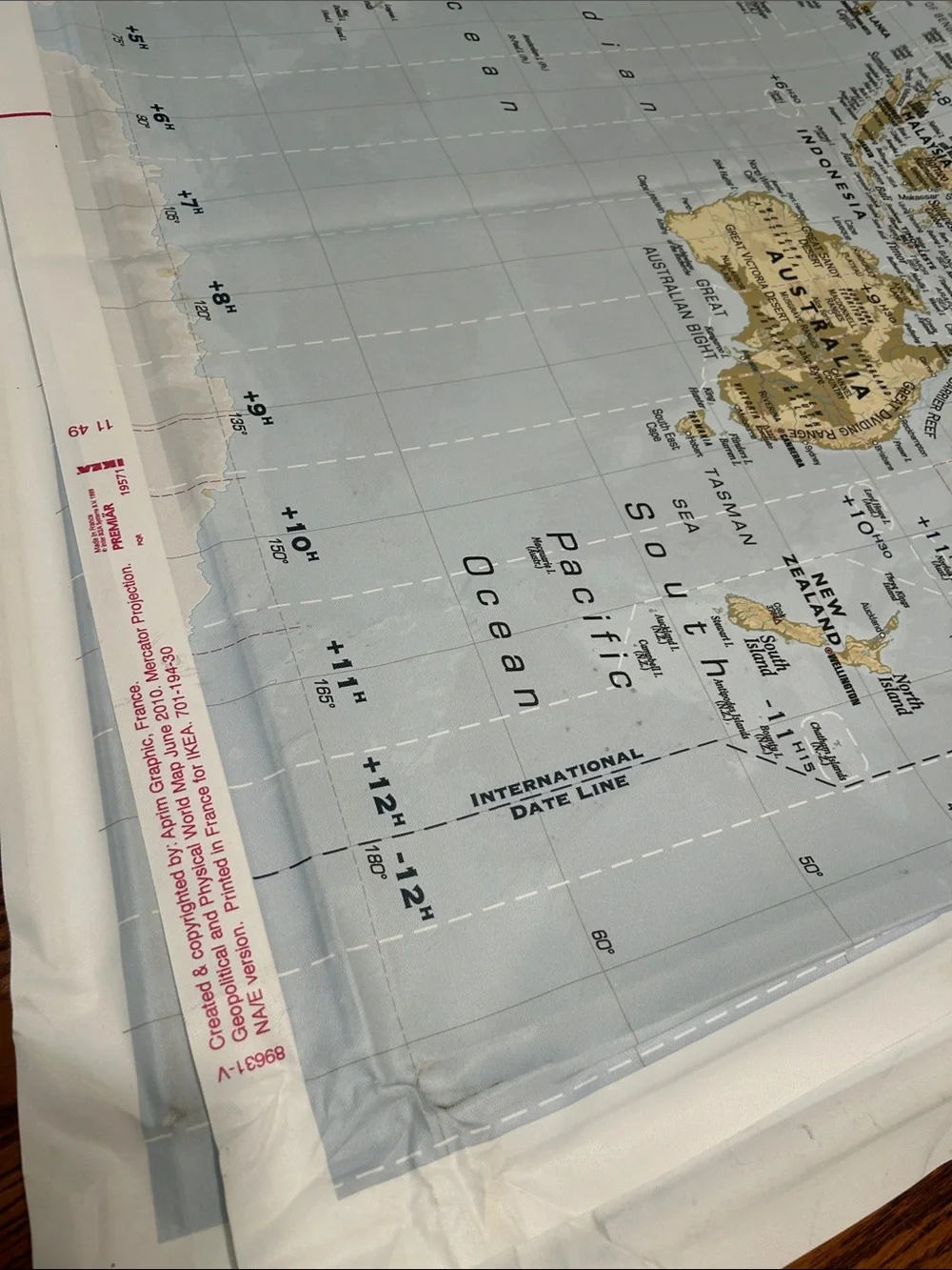 IKEA world map canvas wall art